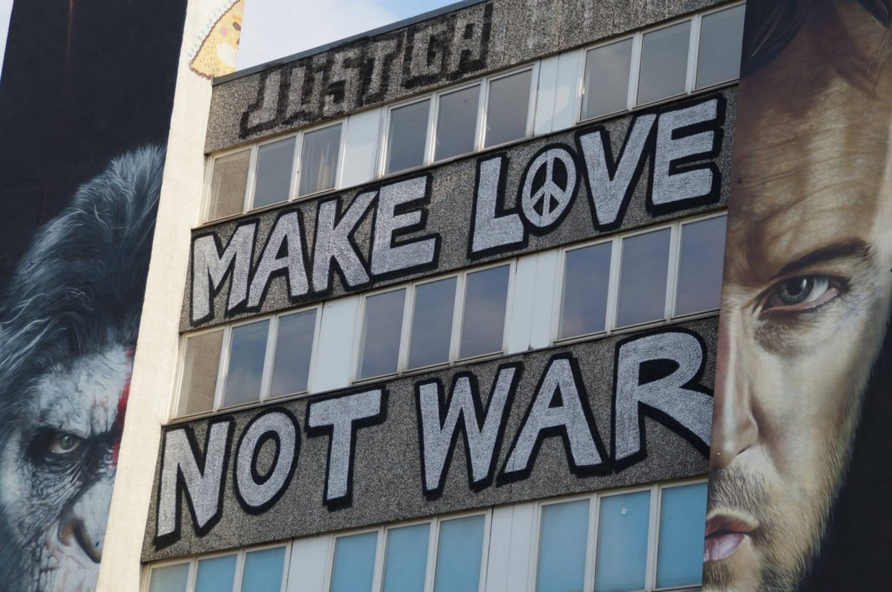 Graffiti Wall - Photo by GBBI - make, love, not