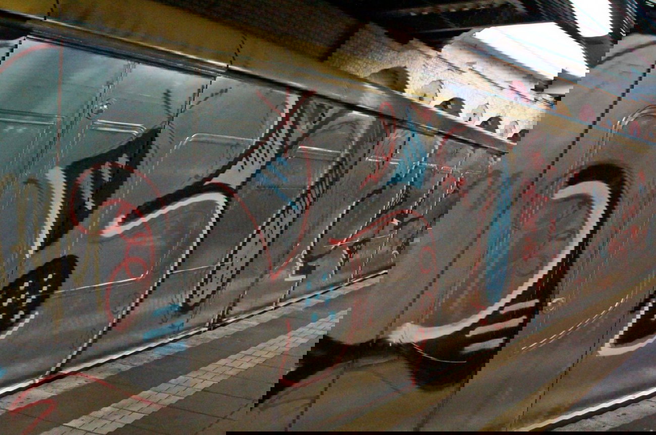 Graffiti Train - Photo by GBBI - buzz, berlin, sbahn