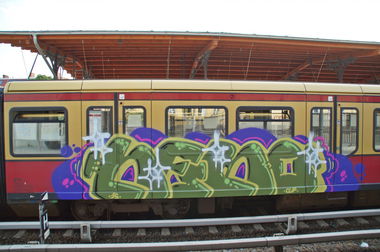 Graffiti Train - Photo by GBBI - nero