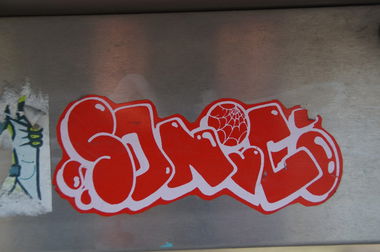 Graffiti Street Art - Photo by GBBI - sonic, sticker, berlin