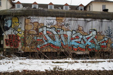Graffiti Train - Photo by GBBI - onze, wad, esr
