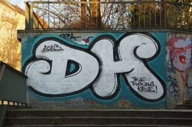 Graffiti Wall - Photo by GBBI - dh, acab, berlin