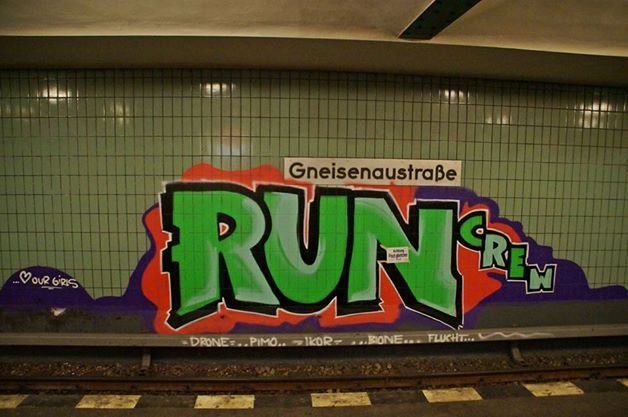 Graffiti Wall - Photo by GBBI - run, crew, run