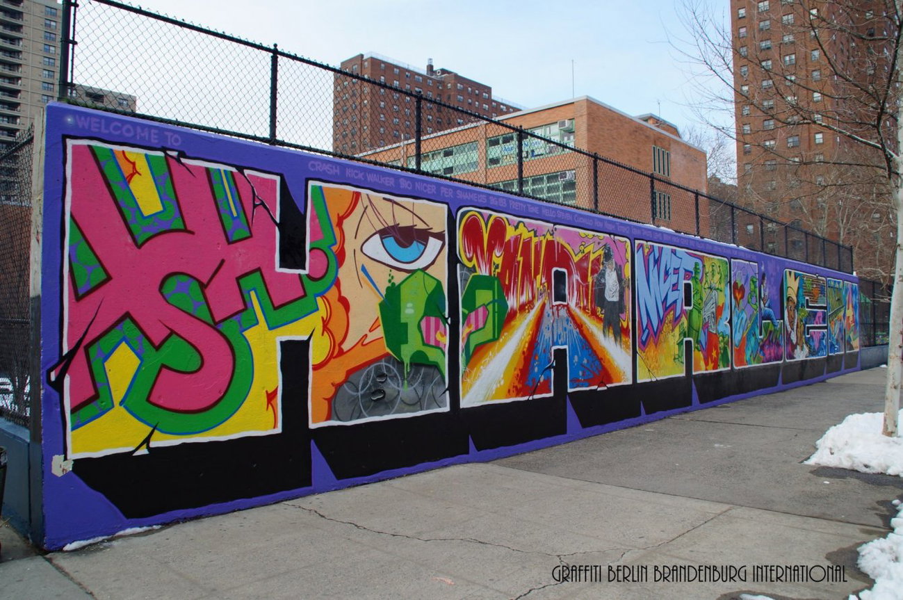 Graffiti Wall - Photo by GBBI - harlem, new, york
