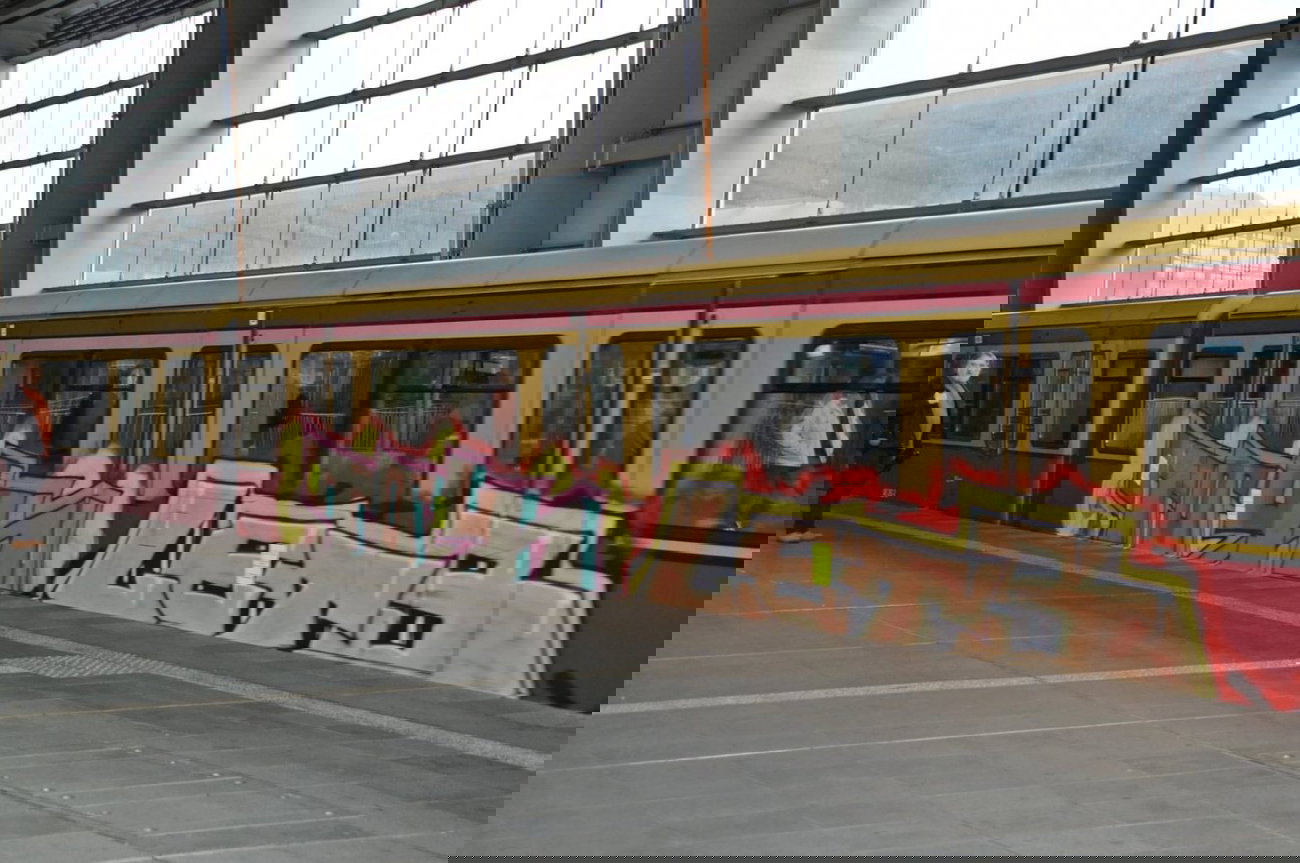 Graffiti Train - Photo by GBBI - toylets, tls, berlin