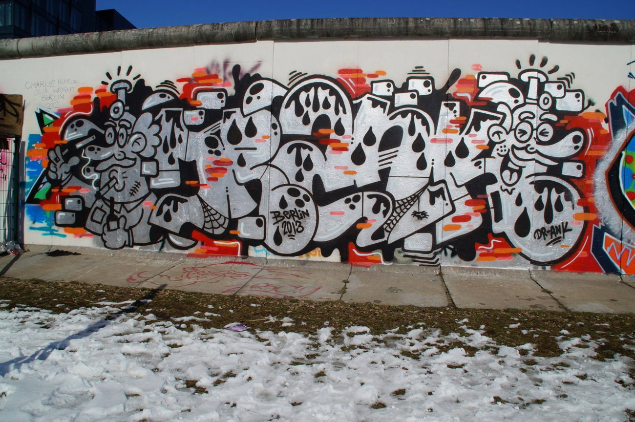 Graffiti Wall - Photo by GBBI - dr.ank, berlin, wall