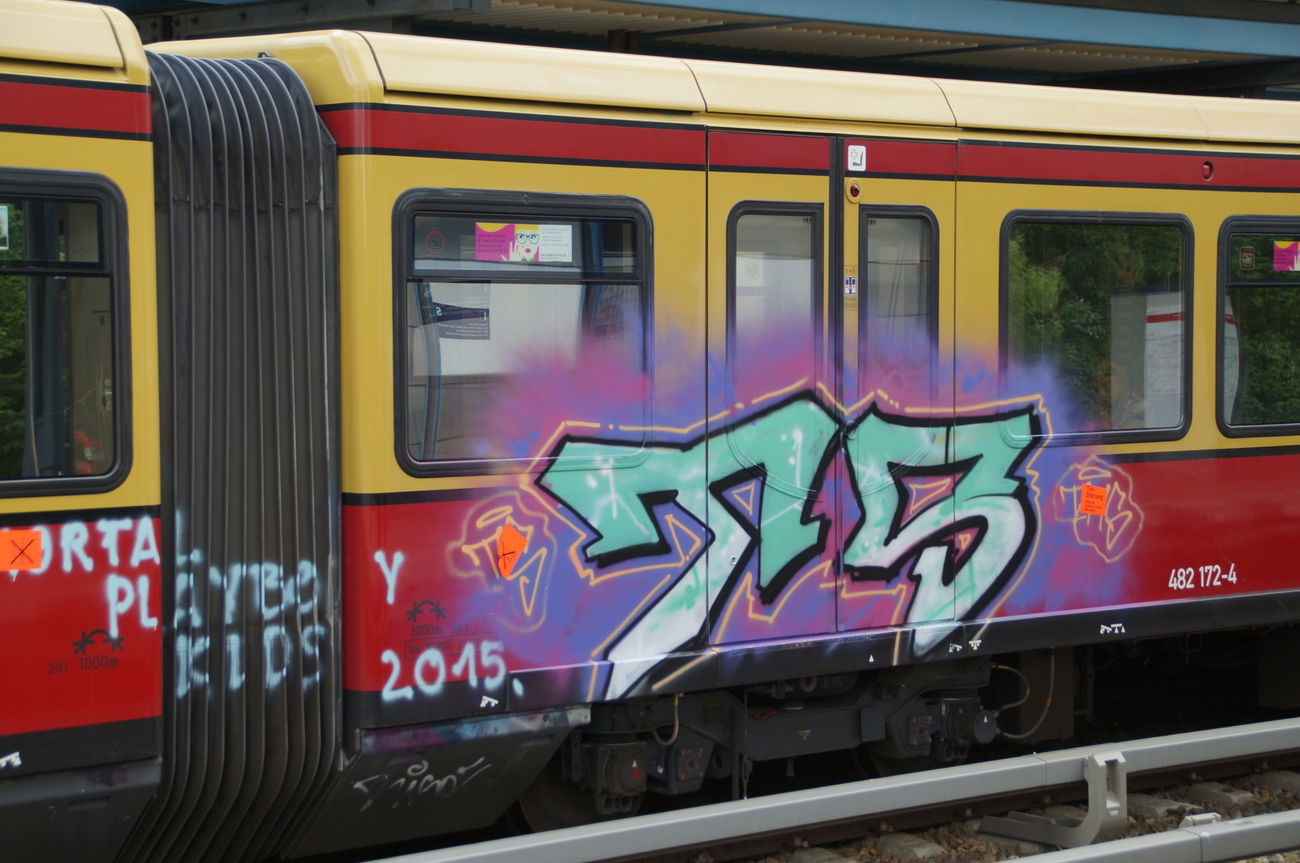 Graffiti Train - Photo by GBBI - t5, berlin (2015)