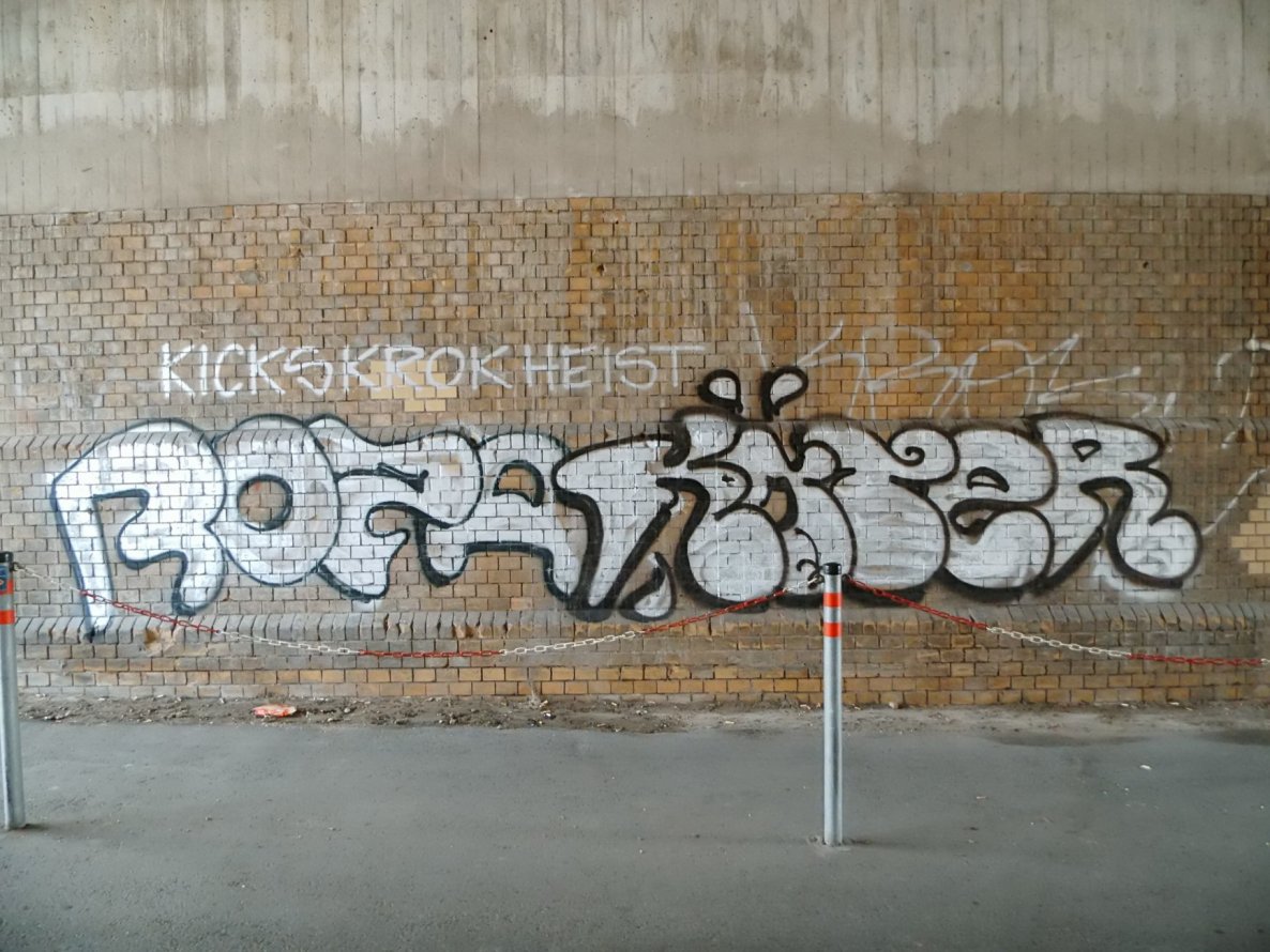 Graffiti Bombing - Photo by GBBI - roza, köter, tls
