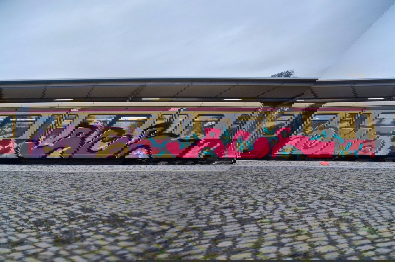 Graffiti Train - Photo by GBBI - owe, acf, sbahn (2015)