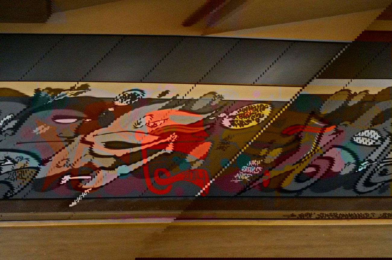 Graffiti Bombing - Photo by GBBI - npk, berlin, ubahn (2014)