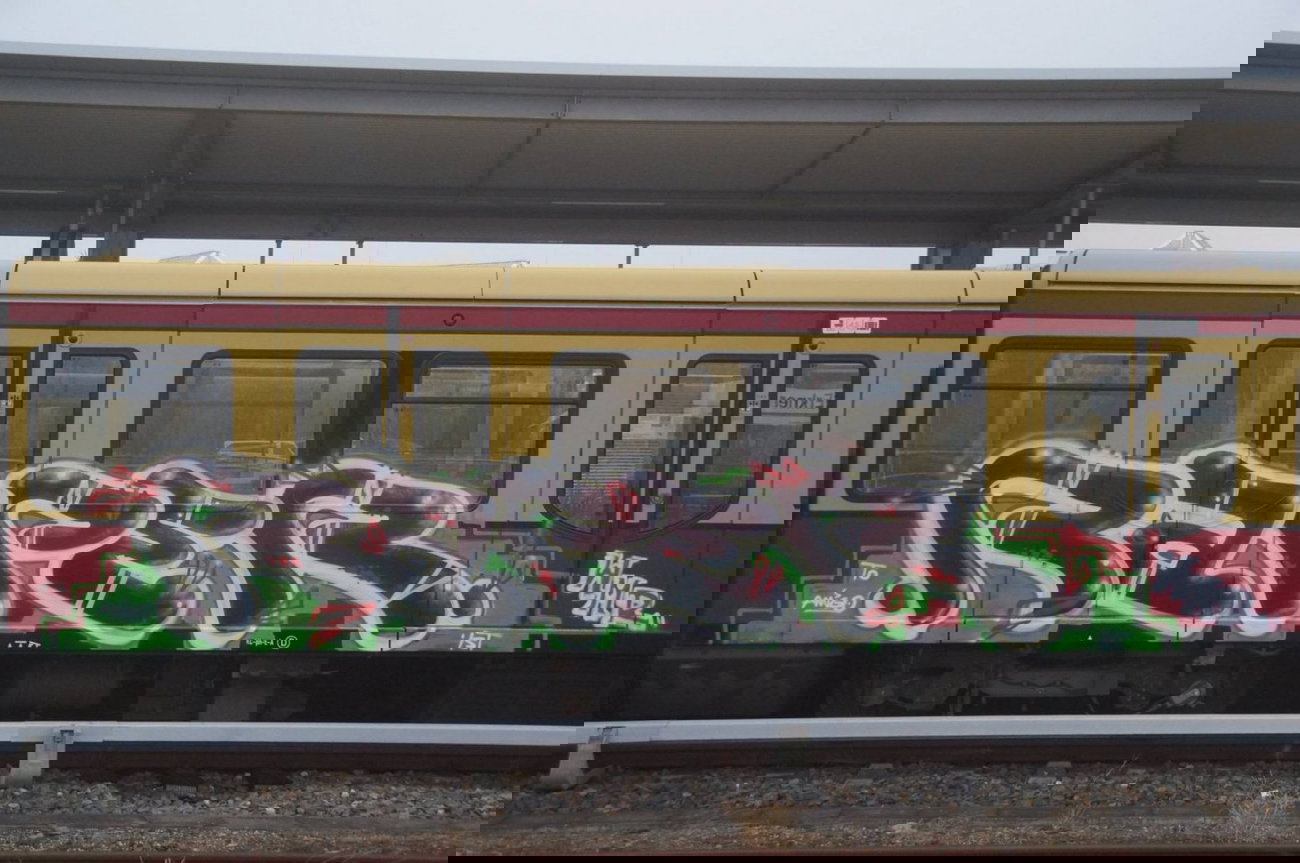Graffiti Train - Photo by GBBI - raper, wmr, sbahn