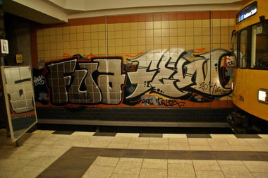 Graffiti Bombing - Photo by GBBI - fua, few, berlin (2014)