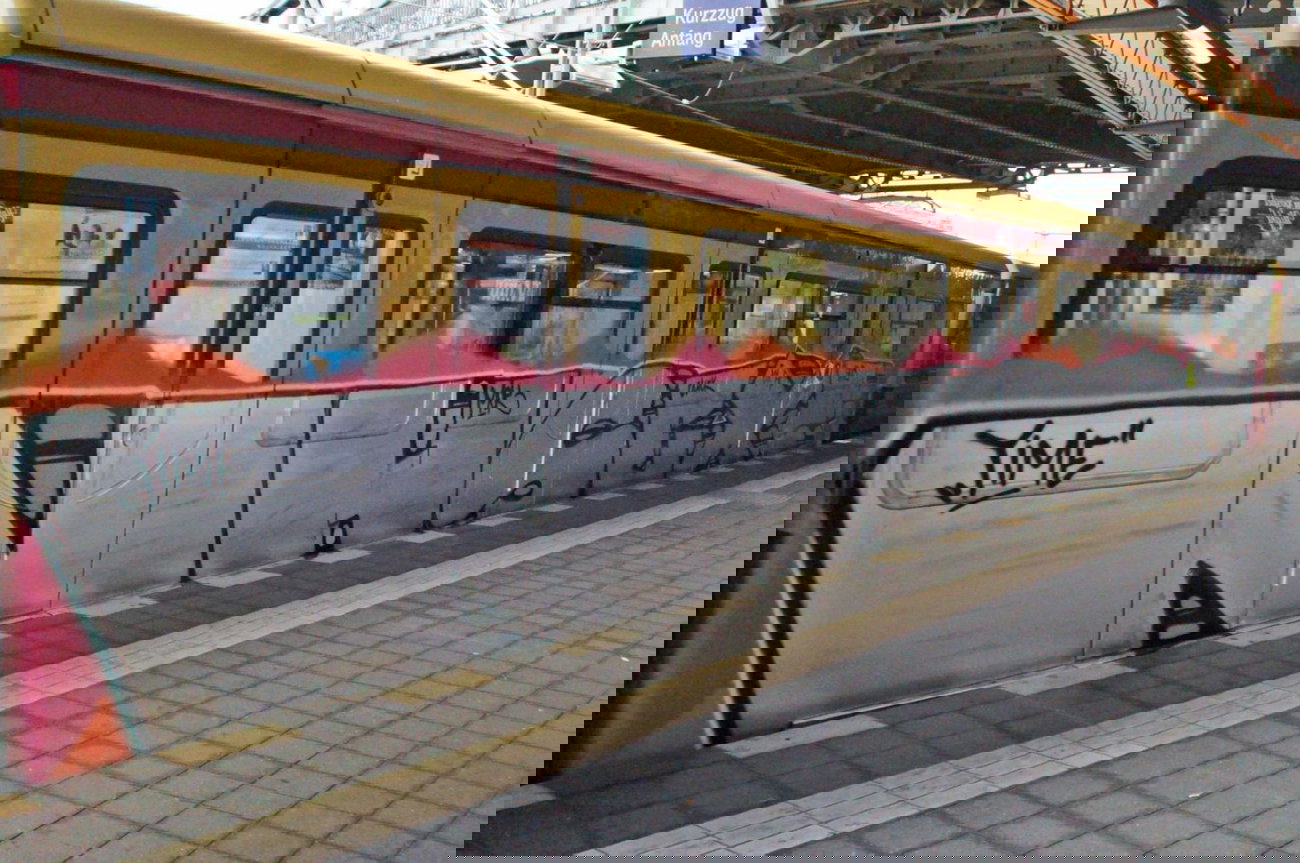 Graffiti Train - Photo by GBBI - nhsex, berlin, e2e