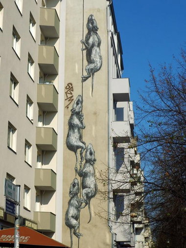 Graffiti Wall - Photo by GBBI - roa, berlin