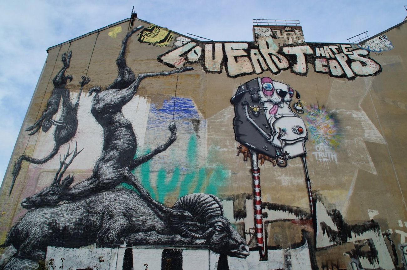 Graffiti Wall - Photo by GBBI - love, art, hate