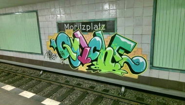 Graffiti Wall - Photo by GBBI - moritzplatz, ubahn, berlin