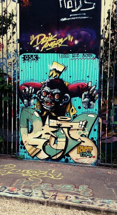 Graffiti Wall - Photo by GBBI - riots, berlin
