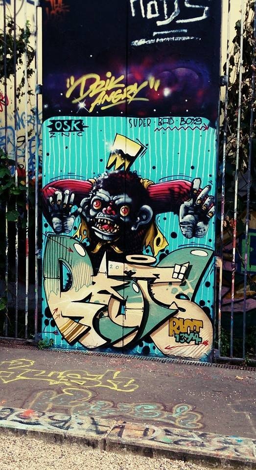 Graffiti Wall - Photo by GBBI - riots, berlin