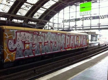 Graffiti Train - Photo by GBBI - fantom, palma, wholecar