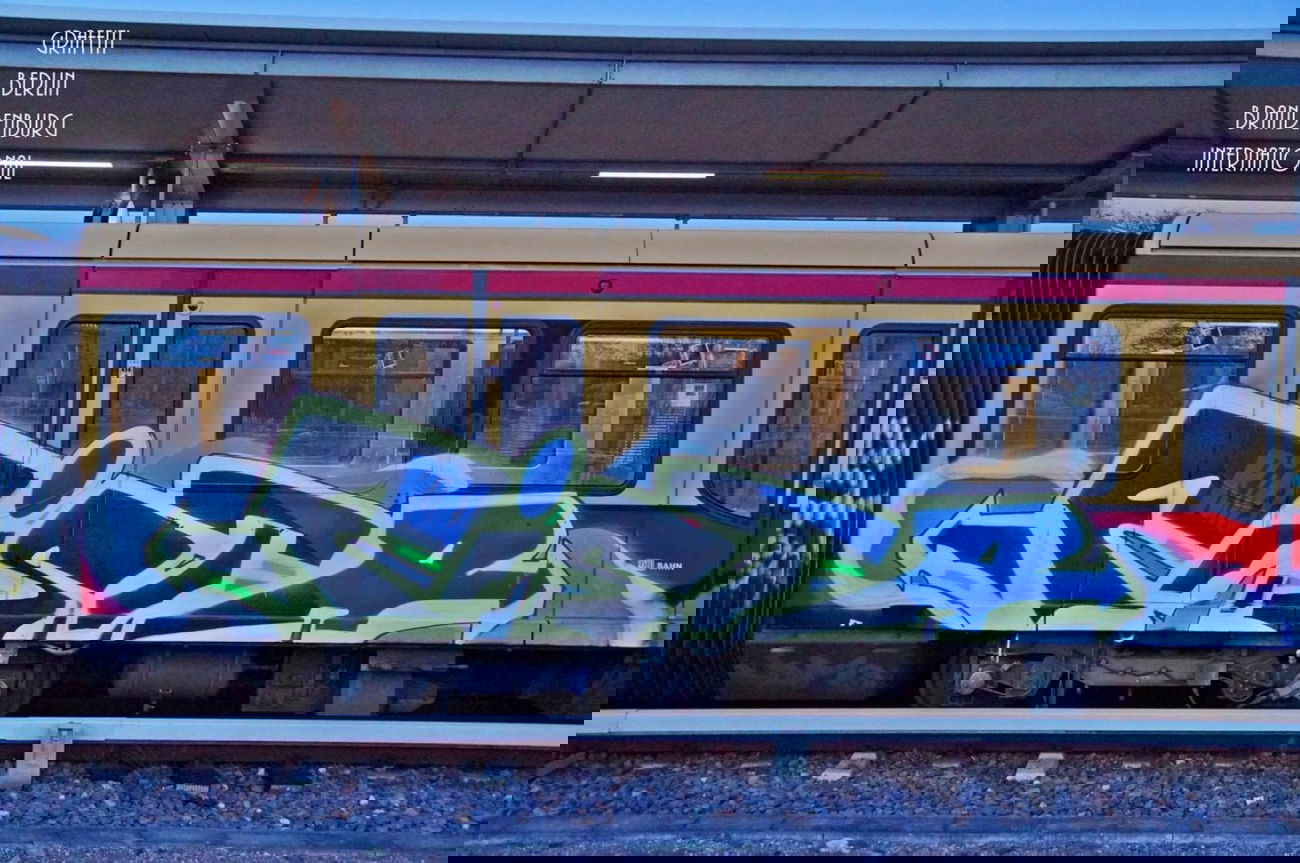 Graffiti Train - Photo by GBBI - fista, fister, berlin