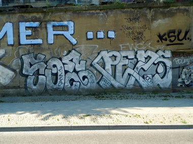 Graffiti Bombing - Photo by GBBI - soe, peps, tfz