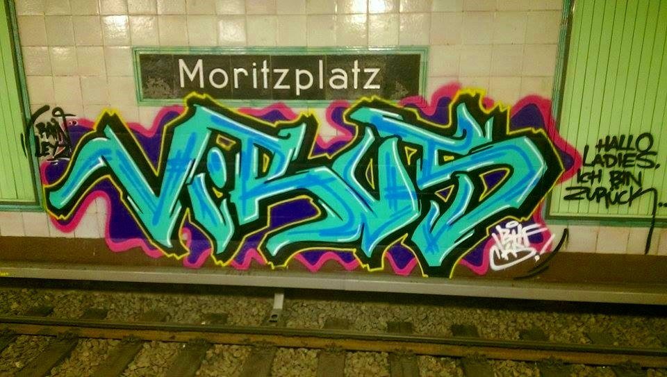 Graffiti Wall - Photo by GBBI - virus, ubahn, bhf (2014)