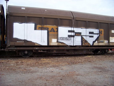 Graffiti Train - Photo by GBBI - les, miserables, berlin