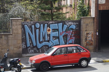 Graffiti Wall - Photo by GBBI - nimek, barcelona