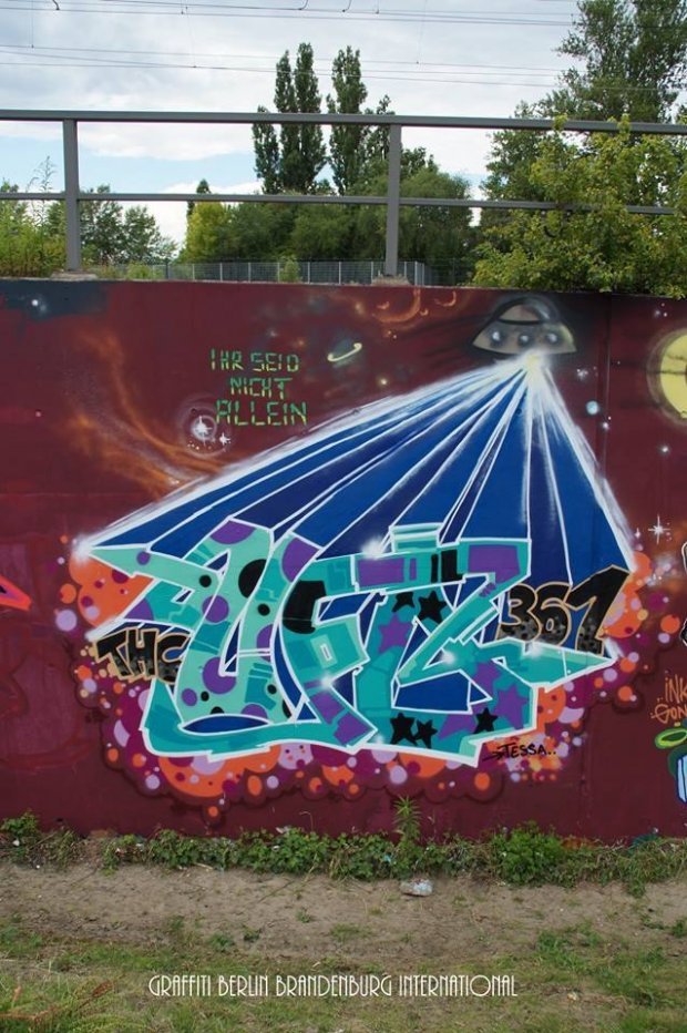 Graffiti Wall - Photo by GBBI - thc, ufo361, ufo