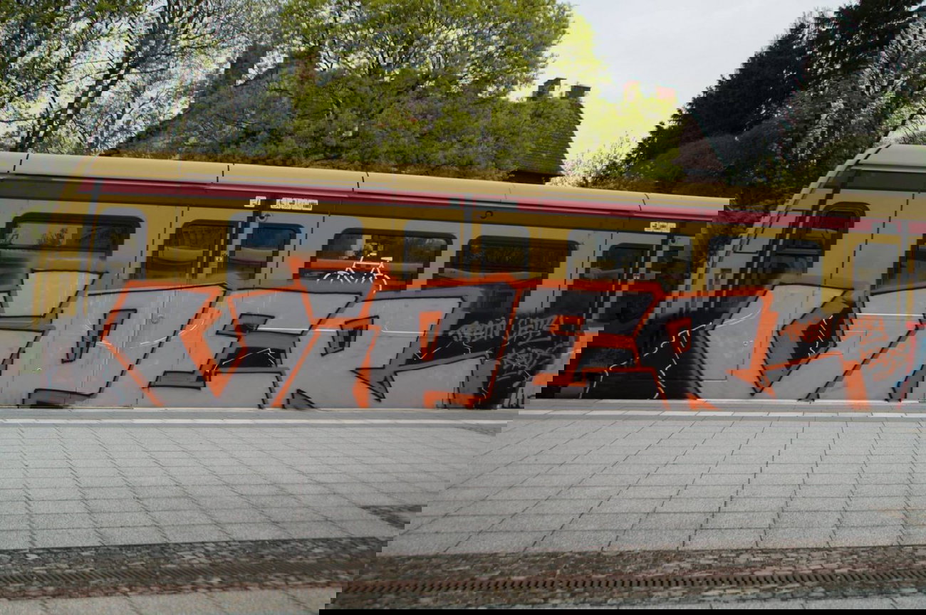 Graffiti Train - Photo by GBBI - viper, tck, berlin