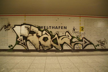 Graffiti Bombing - Photo by GBBI - fuak, tods, out (2014)