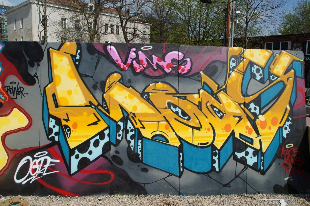 Graffiti Wall - Photo by GBBI - moas, vims, yard5 (2014)
