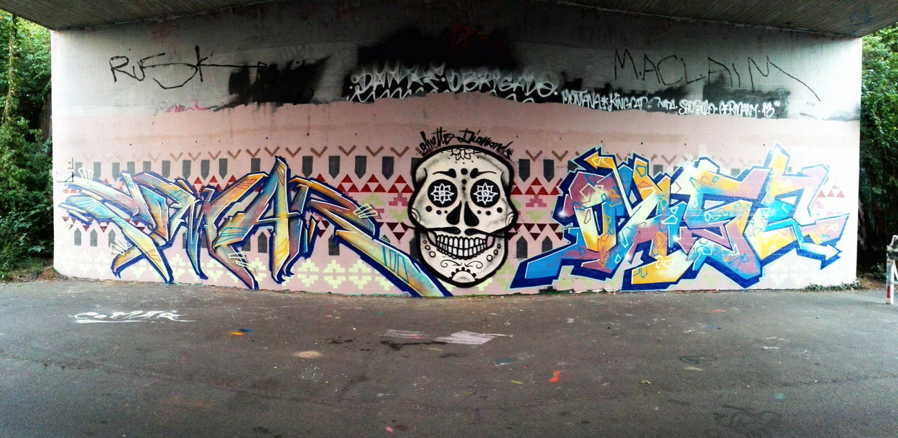 Graffiti Wall in Heidelberg - Photo by GDS - gds, ghetto, diamonds (2015)