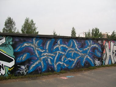 Graffiti Wall in Saint Petersburg - Photo by GHO5T (2014)