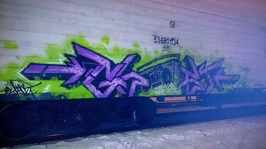 Graffiti Train in Sankt-Peterburg - Photo by GHO5T - GHOST (2015)