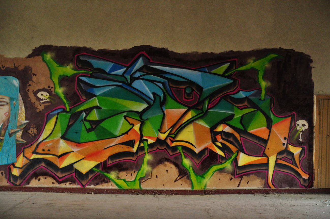 Graffiti Wall in Lutsk - Photo by GINONE - GI-N (2014)