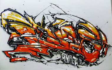 Graffiti Sketch - Photo by GNAER - Gnaer, 2013, new (2013)