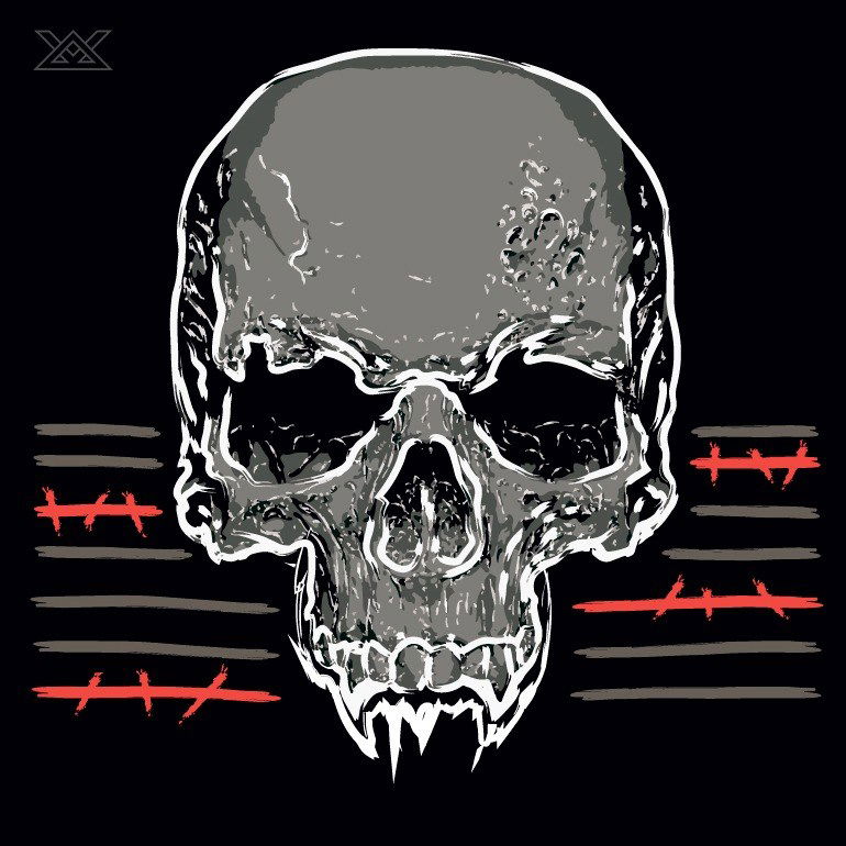 Graffiti Artwork in Екб - Photo by GNAER - skull, tattoo, sketchbook (2015)