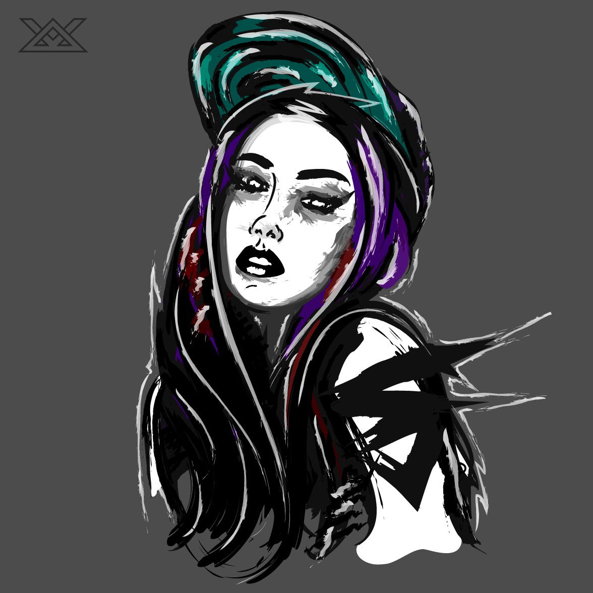 Graffiti Artwork in Екб - Photo by GNAER - skull, tattoo, sketchbook (2015)