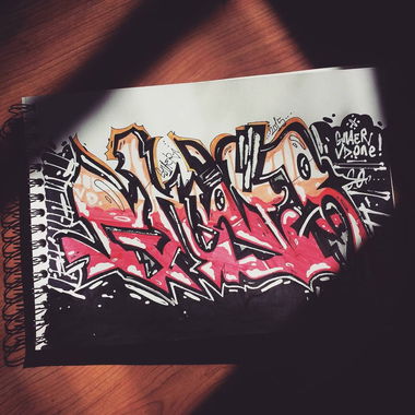 Graffiti Sketch - Photo by GNAER - sketchbook, book (2015)