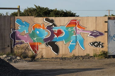 Graffiti Wall - Photo by GODSER - godser, ugk, piece2012 (2012)