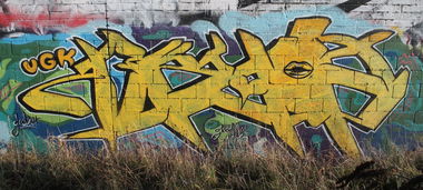 Graffiti Wall - Photo by GODSER - godser, piece, ugk (2013)