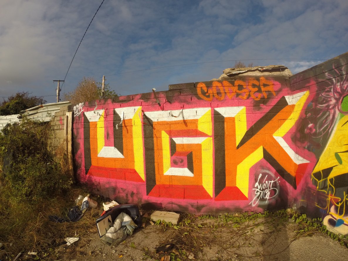 Graffiti Wall - Photo by GODSER - ugk, piece, godser (2014)