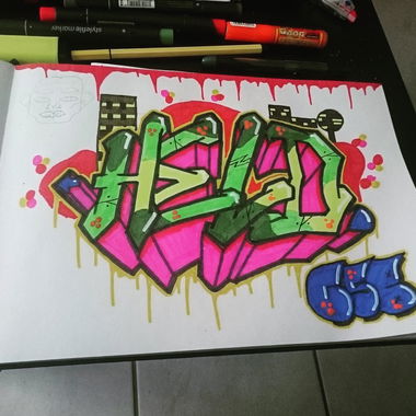 Graffiti Sketch - Photo by GSBCrew - Held, gsb