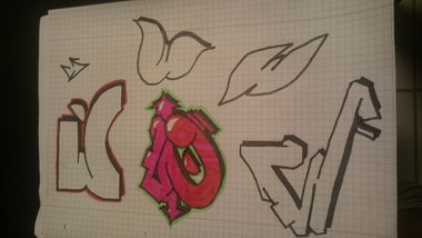 Graffiti Sketch - Photo by GSBCrew - Held, Singleletter, gsb