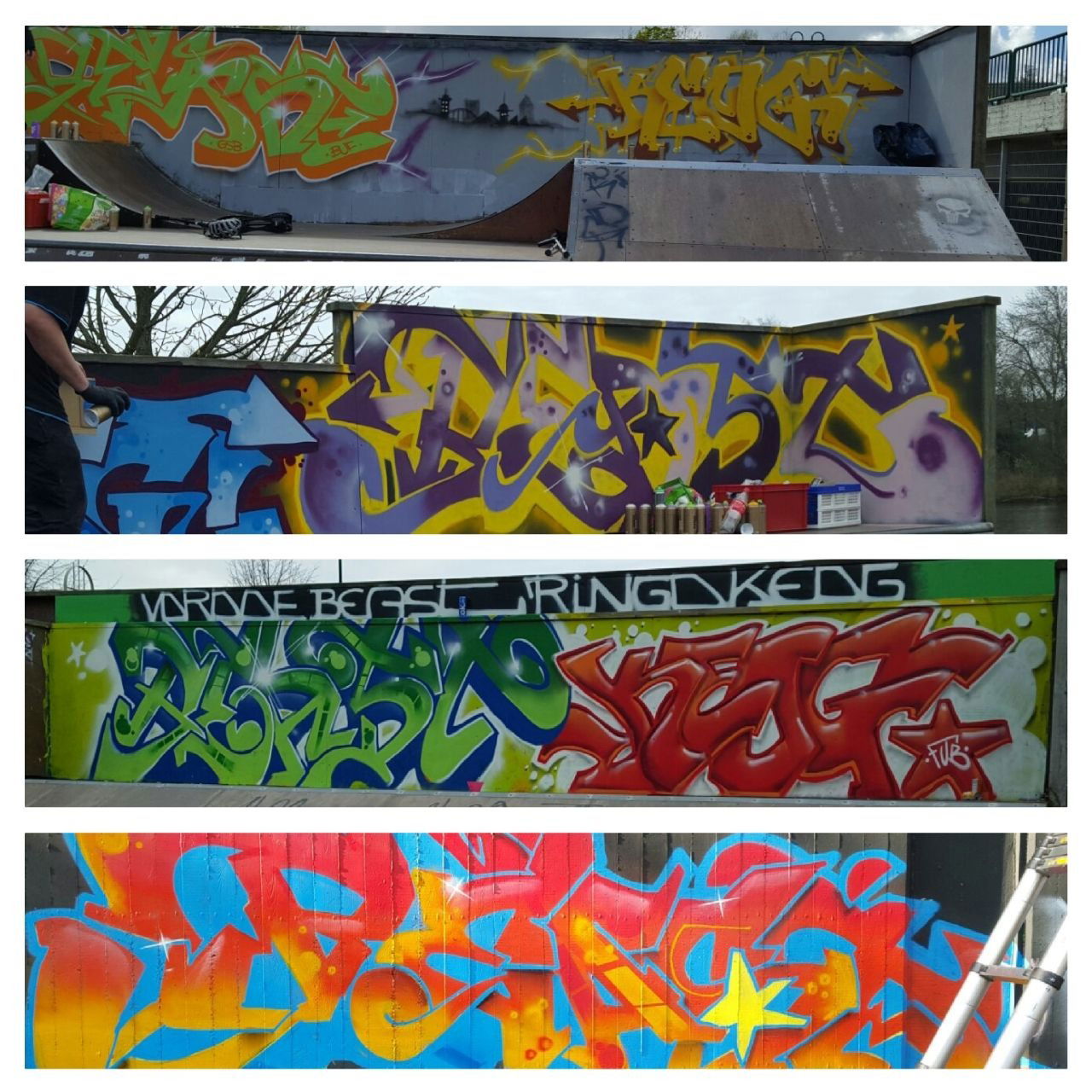 Graffiti Wall - Photo by GSBCrew - Beast, GSB, GSBCREW