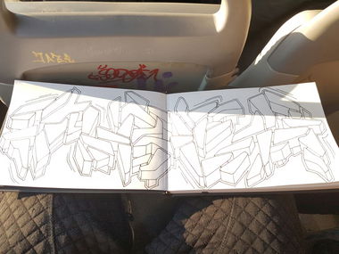 Graffiti Sketch - Photo by GSBCrew - aber, gsb