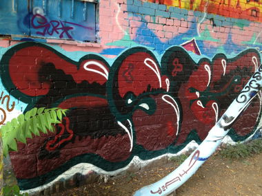 Graffiti Wall in Leipzig - Photo by GSela - gsez, srz, leipzig (2014)