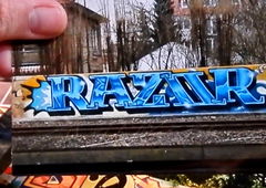 Graffiti Bombing - Photo by GUETERSLOW - razor