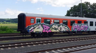 Graffiti Train - Photo by GUETERSLOW